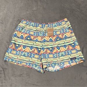 Patagonia Shorts Mens XL High Hopes Geometric Baggies 5" Lined Quick Dry NWT